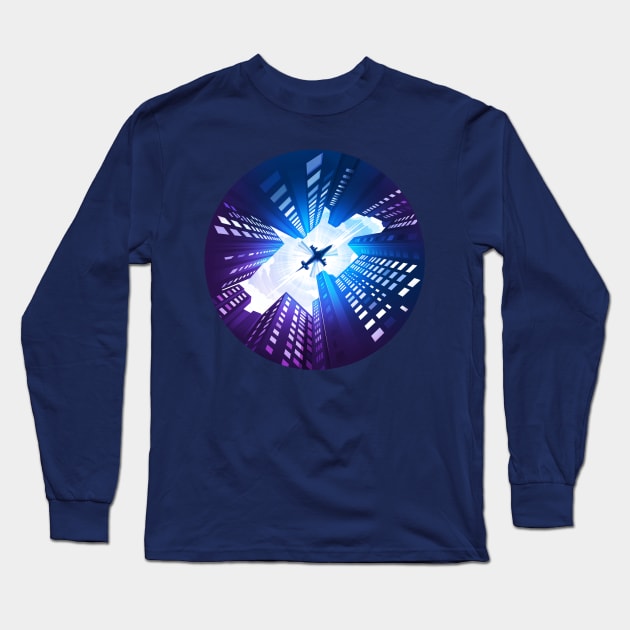 Helicopter Long Sleeve T-Shirt by Prok_Art